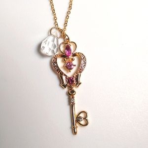 Sailor Moon Key & Crystal Necklace